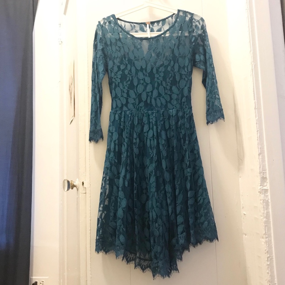 blue lace dress size 0